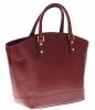 Kožené kabelka shopper bag Genuine Leather hnědá 11A